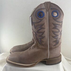 Justin Drennan Western Boots with Blue Stitching size 8.5D Mens